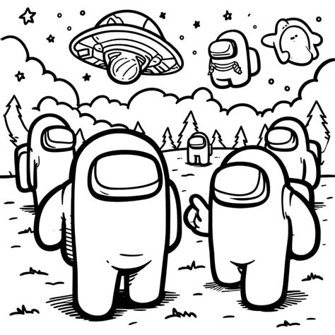 Among Us Coloring Pages - 40 Coloring Sheets From the Game