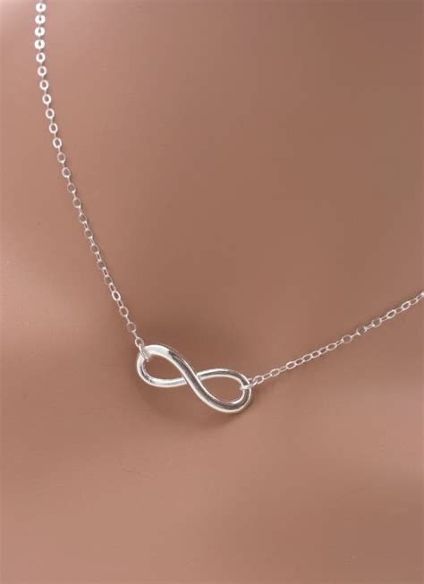 Set Of 5 Bridesmaid Infinity Necklaces 5 Infinity Charm Necklaces