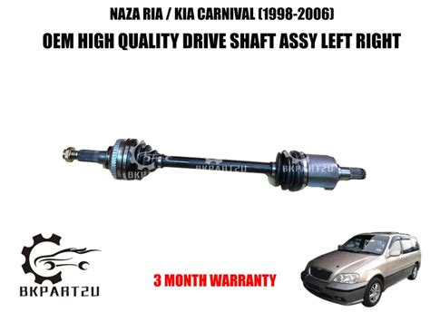 NAZA RIA KIA CARNIVAL 1998 2006 DRIVE SHAFT PANJANG PENDEK LONG SHORT