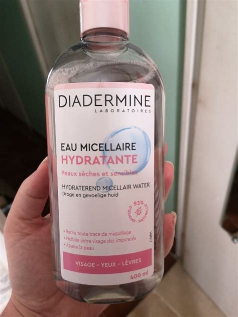 Diadermine Eau micellaire hydratante peaux sèches et sensibles INCI