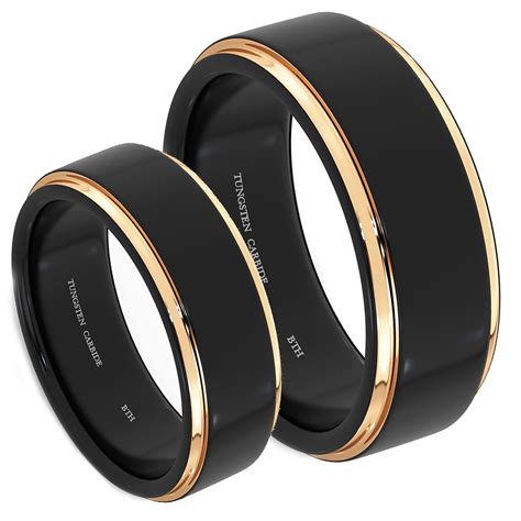 Tungsten Couple Rings