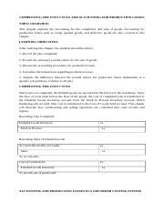 4 COMPLETING THE COST CYCLE AND ACCOUNTING FOR PRODUCTION LOSSES Doc