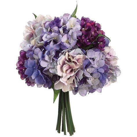 Hydrangea Bouquet In Purple And Lavender Wedding Flowers Maybe Add