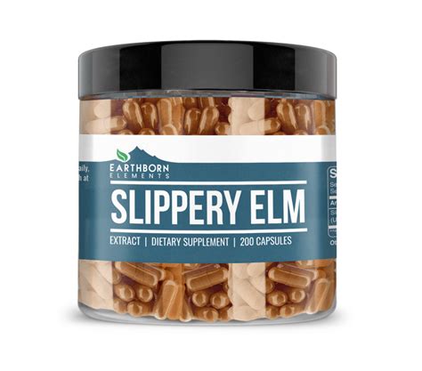 Slippery Elm Capsules - Earthborn Elements