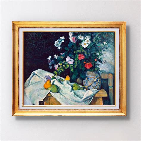 Paul Cezanne Still Life With Flowers and Fruit 1890 Fine Art Glicée SKU 0247 - Etsy | Cezanne ...