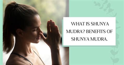 What is Shunya Mudra? Benefits of Shunya Mudra. - Self Healing Hub