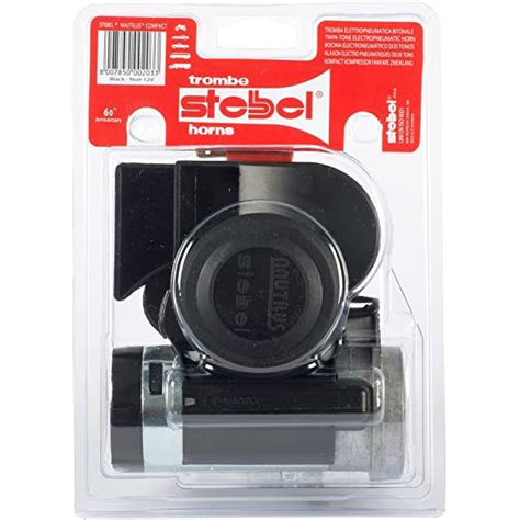 Stebel Nautilus Compact Loud Air Horn Black V With Relay Shopee