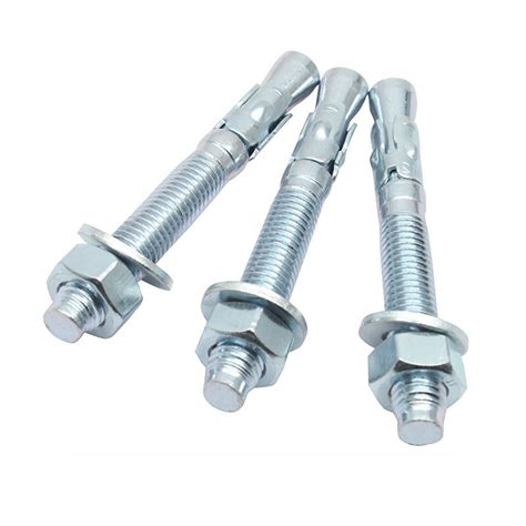 Zinc Plated Carbon Steel Wedge Anchor Bolt Expansion Bolts Screws China Hexagon Head Bolt And