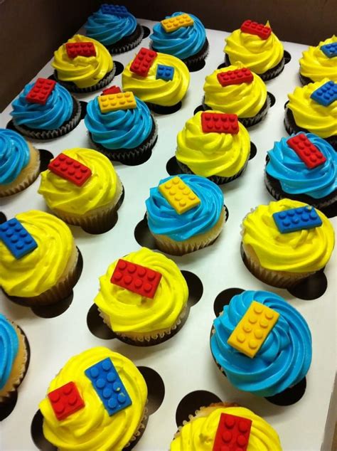 Photo Of Roscoe Bakery Los Angeles Ca United States Lego Cupcakes With Edible Legos Lego