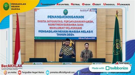 Penandatanganan Pakta Integritas Perjanjian Kinerja Komitmen Bersama