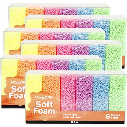 Soft Foam Ass Farver 6 Pk 1 Pk Med PrisGaranti Kr 443 00