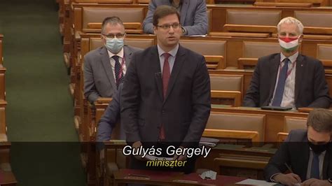 Gulyás Gergely napirend előtti felszólalása YouTube