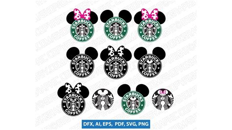 Minnie Starbucks Svg