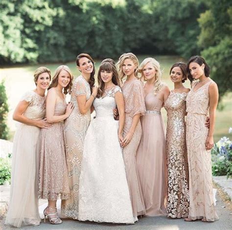 This Bridesmaid Dress Trend Is On The Rise Bridesmaid Champagne