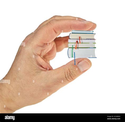Hand With Books Stock Photo Alamy