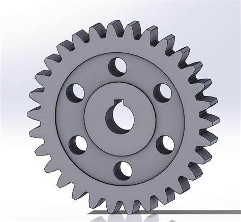 Stl File Gear With Holes・3d Printing Design To Download・cults