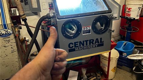 New Central Machinery Bench Top Blast Cabinet Sold By Harbor