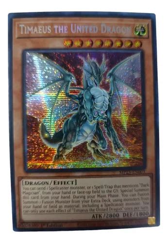 Timaeus The United Dragon Prismatic Secret Rare Yugioh Meses Sin Inter S