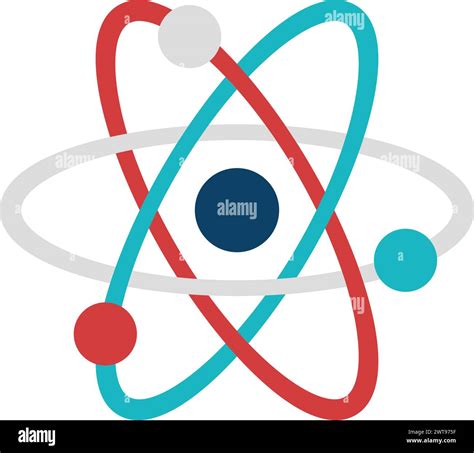 Atom Model Icon Flat Physics Science Symbol Stock Vector Image And Art Alamy