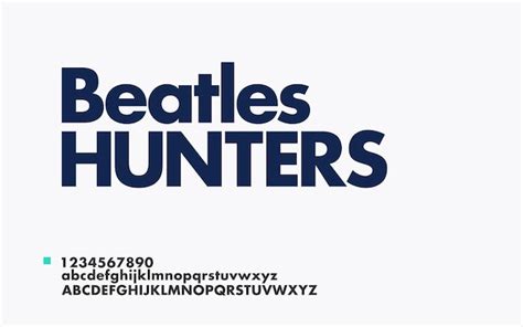 Typographie Des Polices De L Alphabet Abstrait Moderne Des Beatles