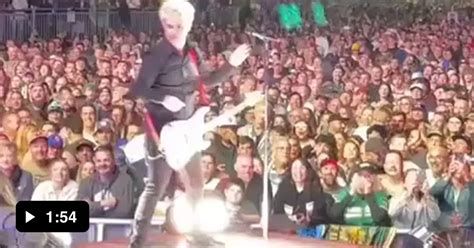 Green Day Pulls A Fan Out Of The Crowd Makes Them Perform And Gifts