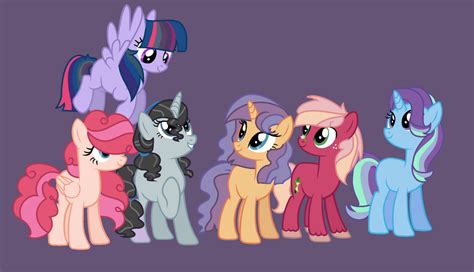 New Mane 6 By Mlp Basemaker On Deviantart