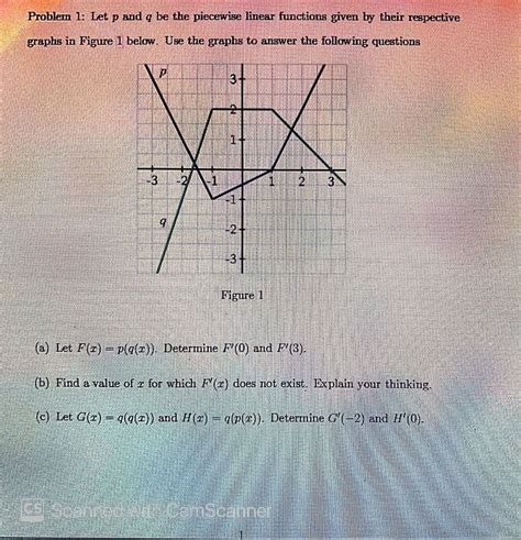 Answered Problem 1 Let P And Q Be The Piecewise Bartleby