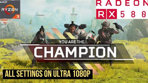 Ryzen 2200g Rx 580 8gb Apex Legends Ultra Settings Youtube