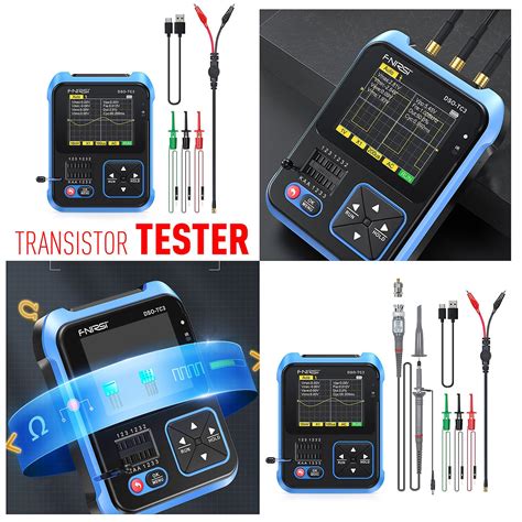 3 In 1 Fnirsi Dso Tc3 Digitale Oscilloscoop Transistor Tester 500kmhz