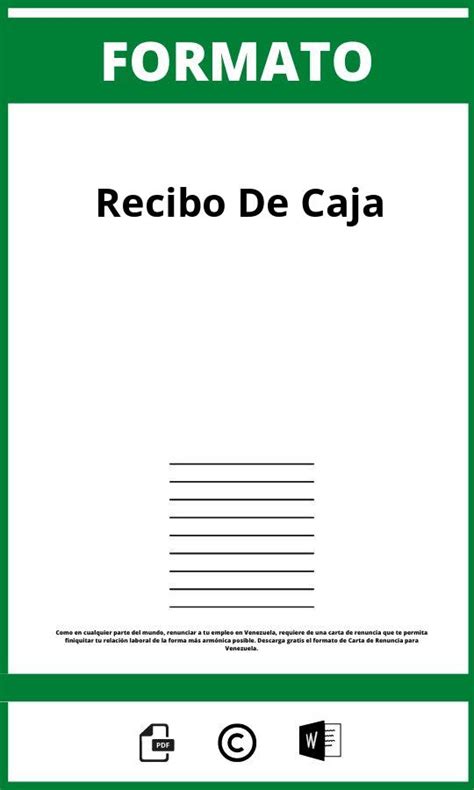 Formato De Recibo De Caja En Excel 2025