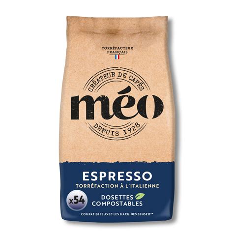 Caf Dosettes Compatibles Senseo Espresso Meo Le Paquet De