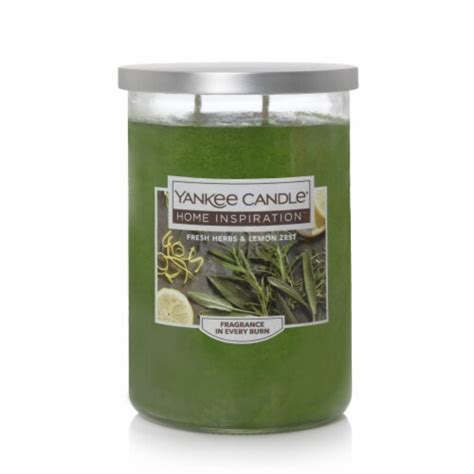 Yankee Candle Home Inspiration Fresh Herbs Lemon Zest Candle Jar 1