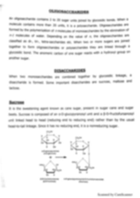 Solution Carbohydrates Studypool