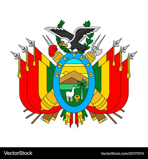 Coat Of Arms Bolivia Royalty Free Vector Image