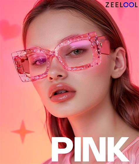 Celebrate Unique Sparkle With Zeelool Pink Glitter Glasses