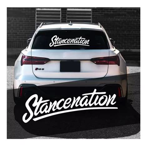 Calco Auto Parabrisa Stancenation Vinilo Tuning Stickers Meses Con