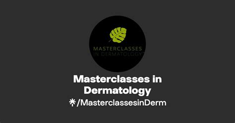 Masterclasses In Dermatology Instagram Facebook Linktree