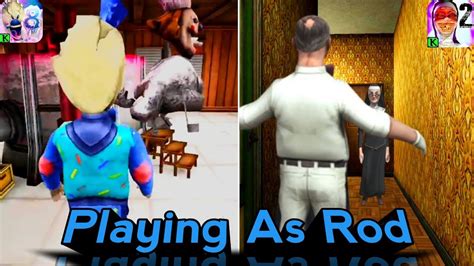 Playing As Rod In Evil Nun 2 Playing As Rod In Ice Scream 8 Youtube