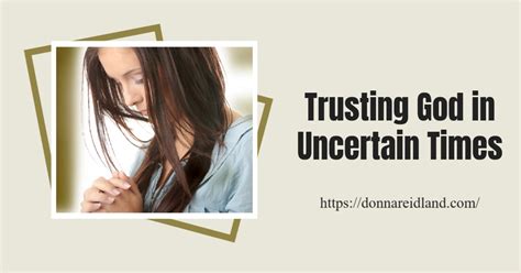 Trusting God In Uncertain Times March 13 Soul Survival