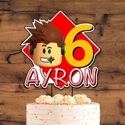 Roblox For Cake Topper