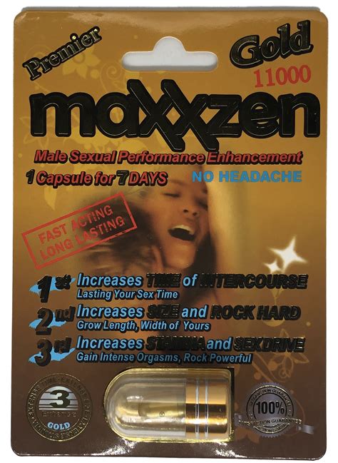 Maxxzen Premier Gold Male Sexual Enhancement Pill Rhino Platinum