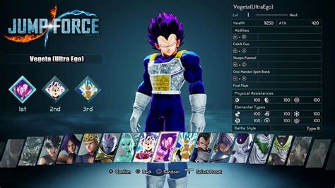 Jump Force New Ultra Ego Vegeta Character Update Mod Gameplay