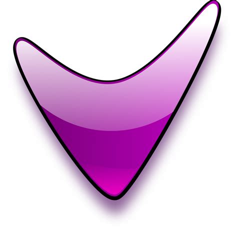 Purple Arrow Pointing Down