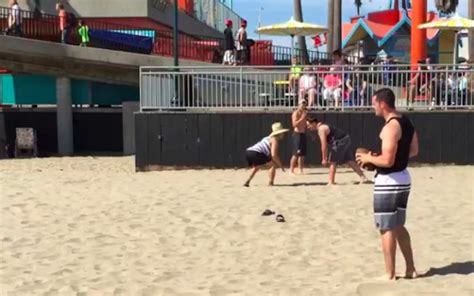 WATCH: Raiders' Derek Carr throws TD pass to random guy on the beach ...