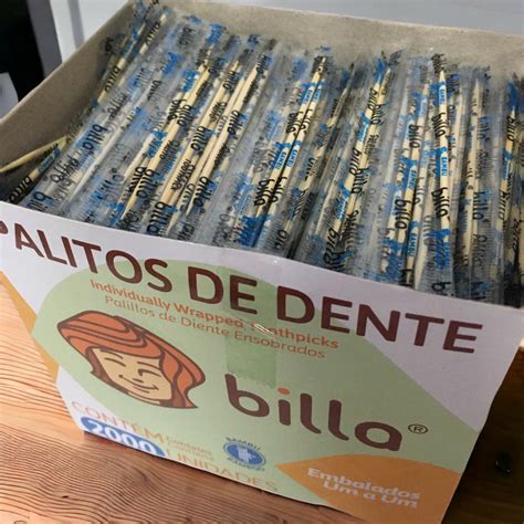 Palitos De Dente Embalados Individualmente Caixa 2 000 Palitos