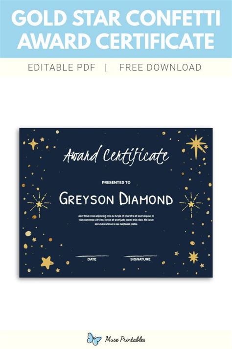 Pin On Award Certificate Templates