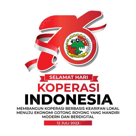 Logo Resmi Dan Ucapan Selamat Ulang Tahun Ke 76 Hari Koperasi Indonesia