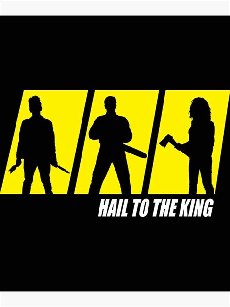 Hail To The King Evil Dead Poster For Sale By Bkcampos Redbubble