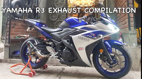 Yamaha R3 Exhaust Compilation Full System Exhausts India Youtube