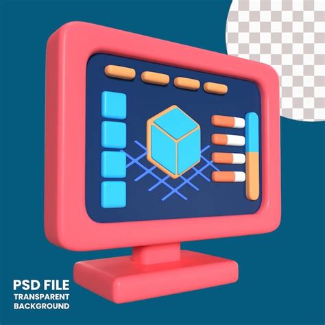 Premium PSD Slicer 3d Printer 3d Illustration Icon